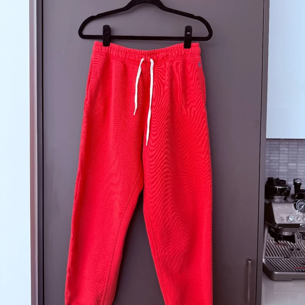 Polo Ralph Lauren Coral/Light Red Color Sweatpants Mens/Womens Size M - Picture 2 of 14